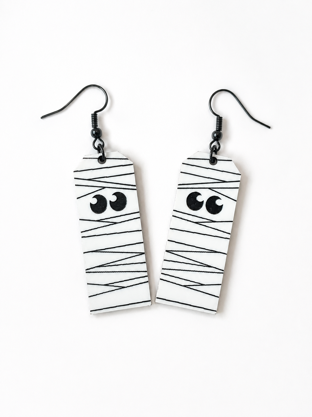 Mummy dangle earrings