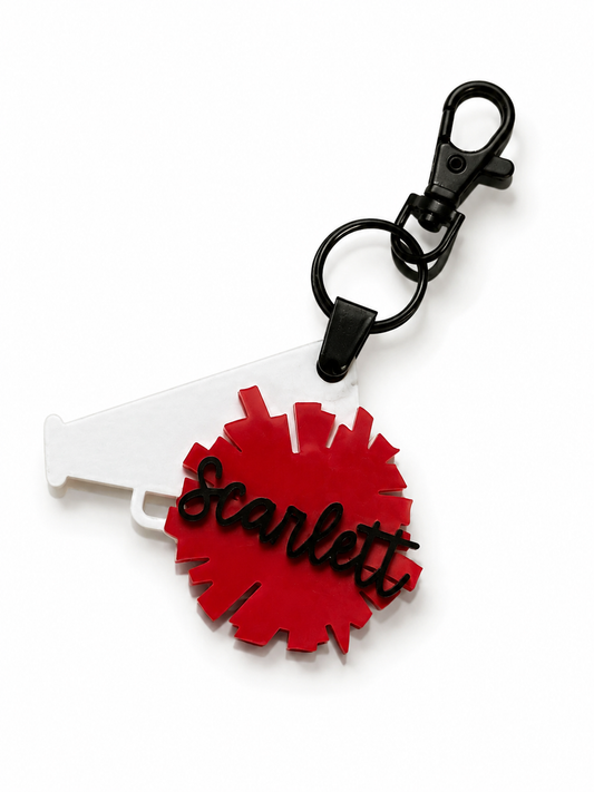 Cheer bag tag/keychains