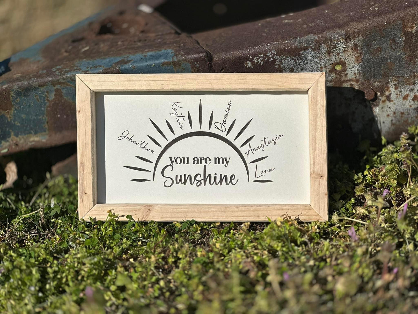 You are my sunshine plaque