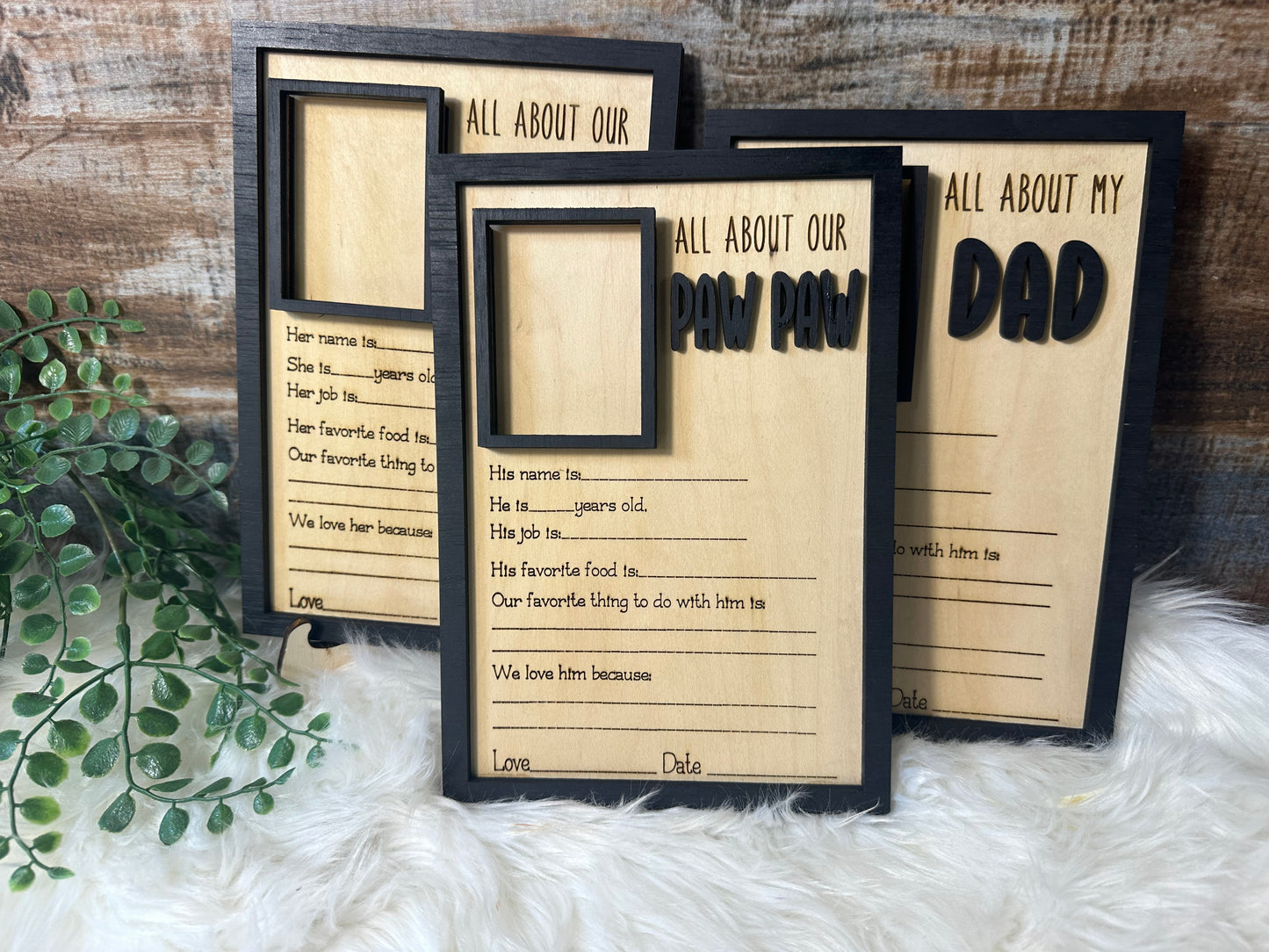 All about my person photo plaque