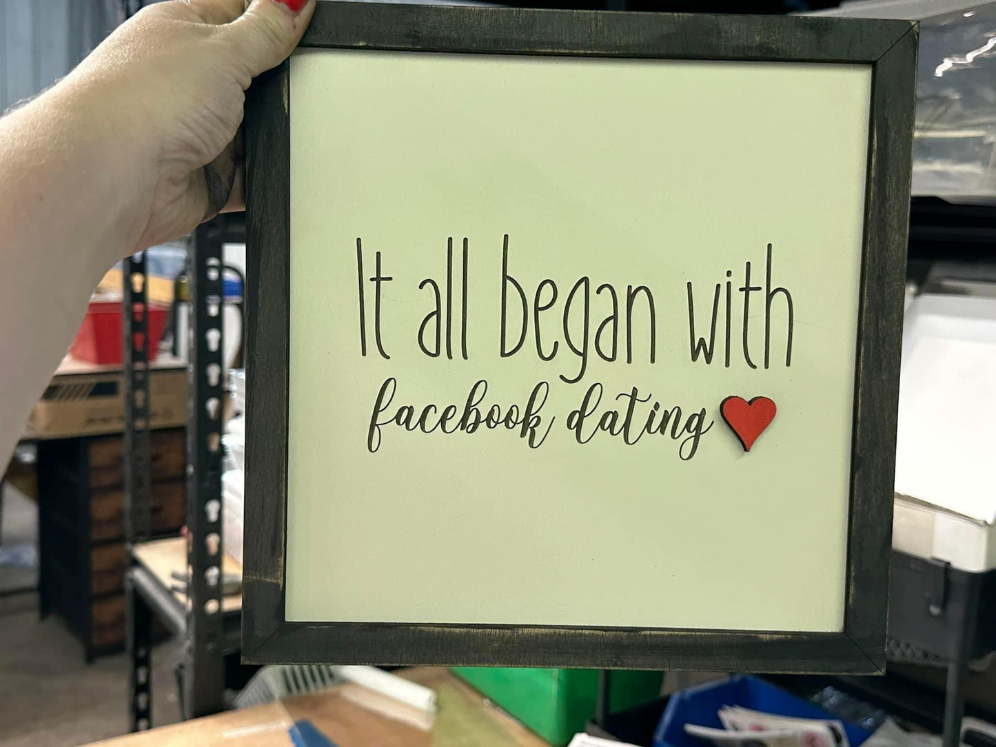 It all began personalized first date plaque