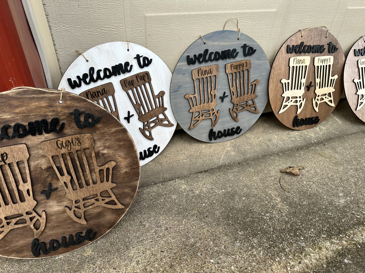 Welcome to grandparents house door hangers