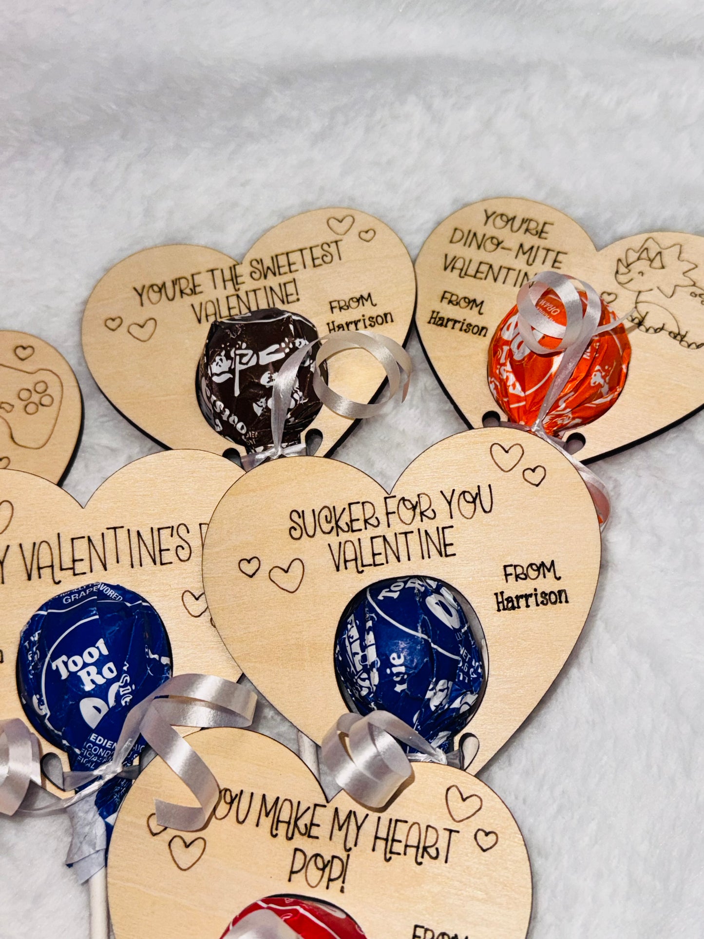 Valentine’s Day sucker holders