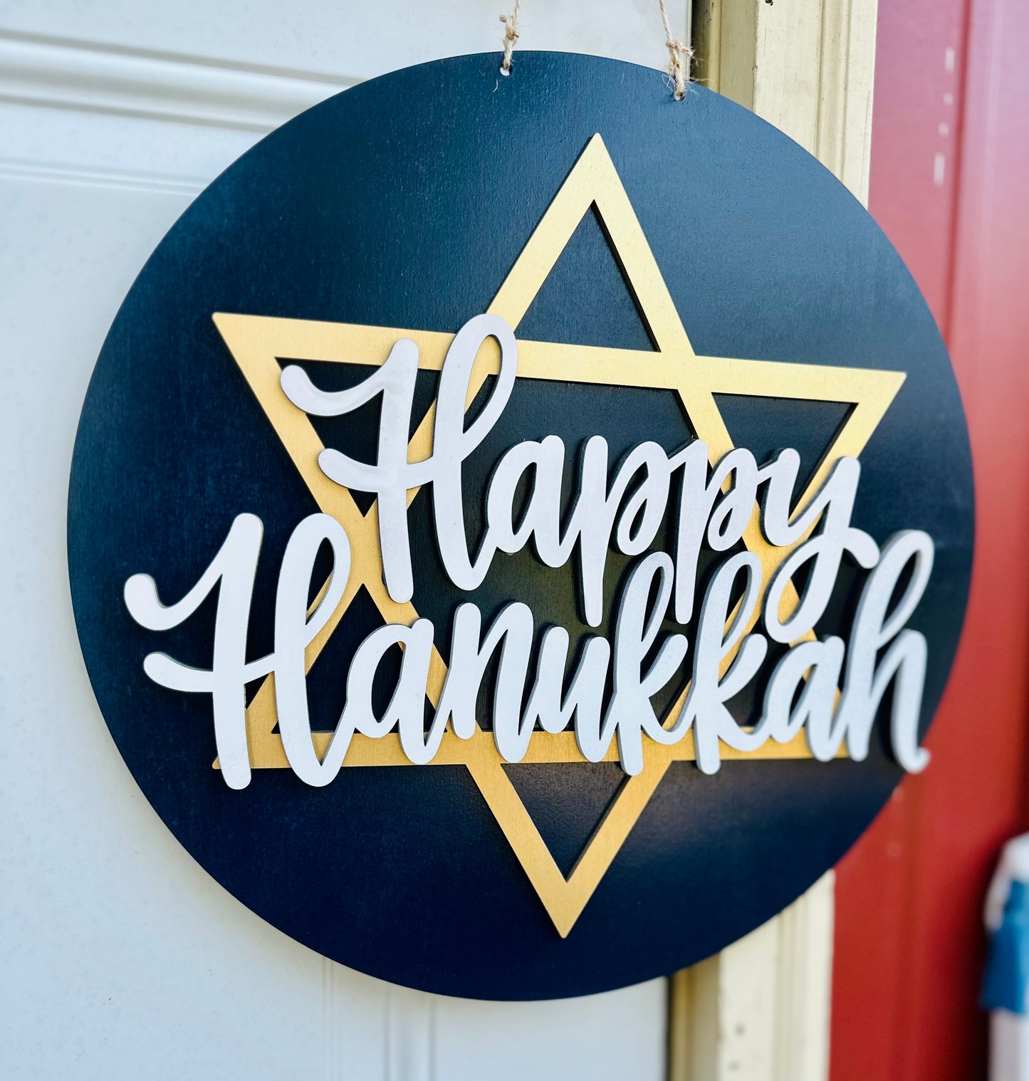 Happy Hanukkah Door hanger