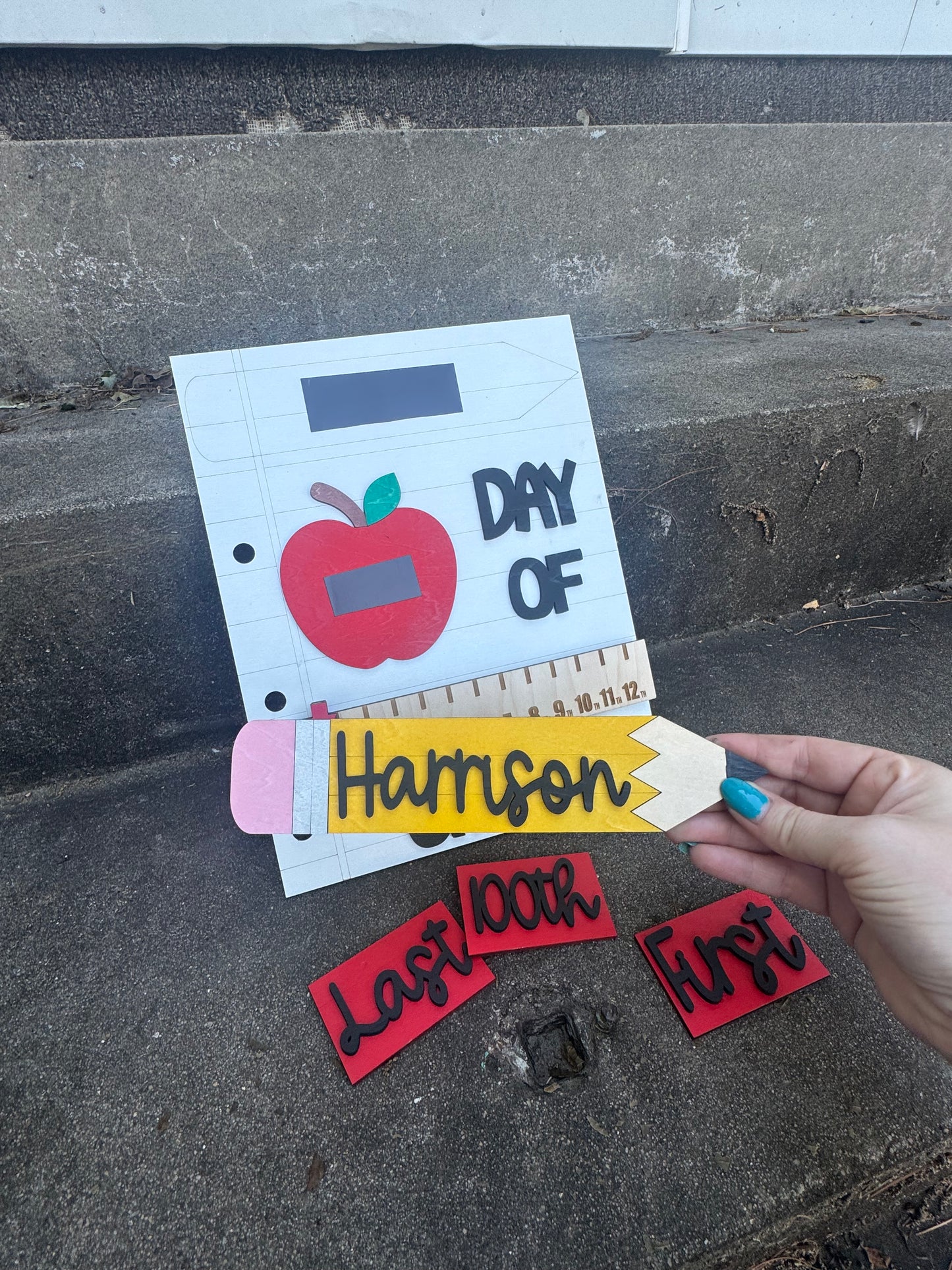 Back to School interchangeable photo prop-