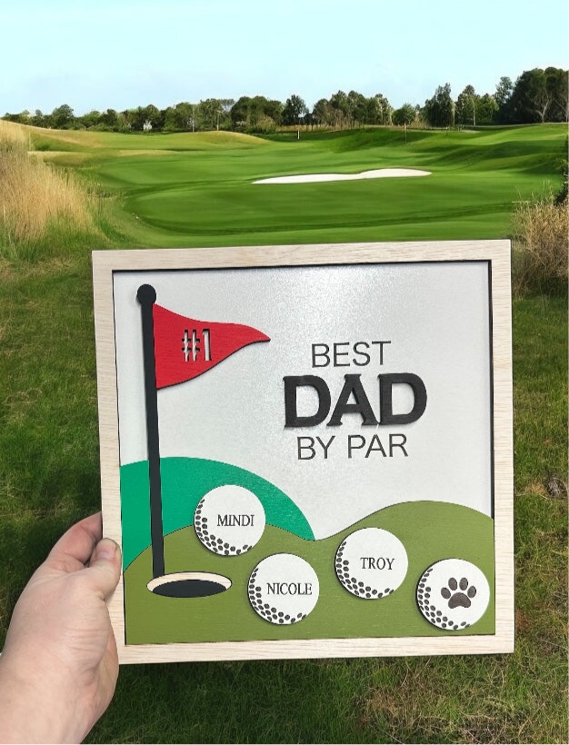 Best by par Golf plaque ⛳️