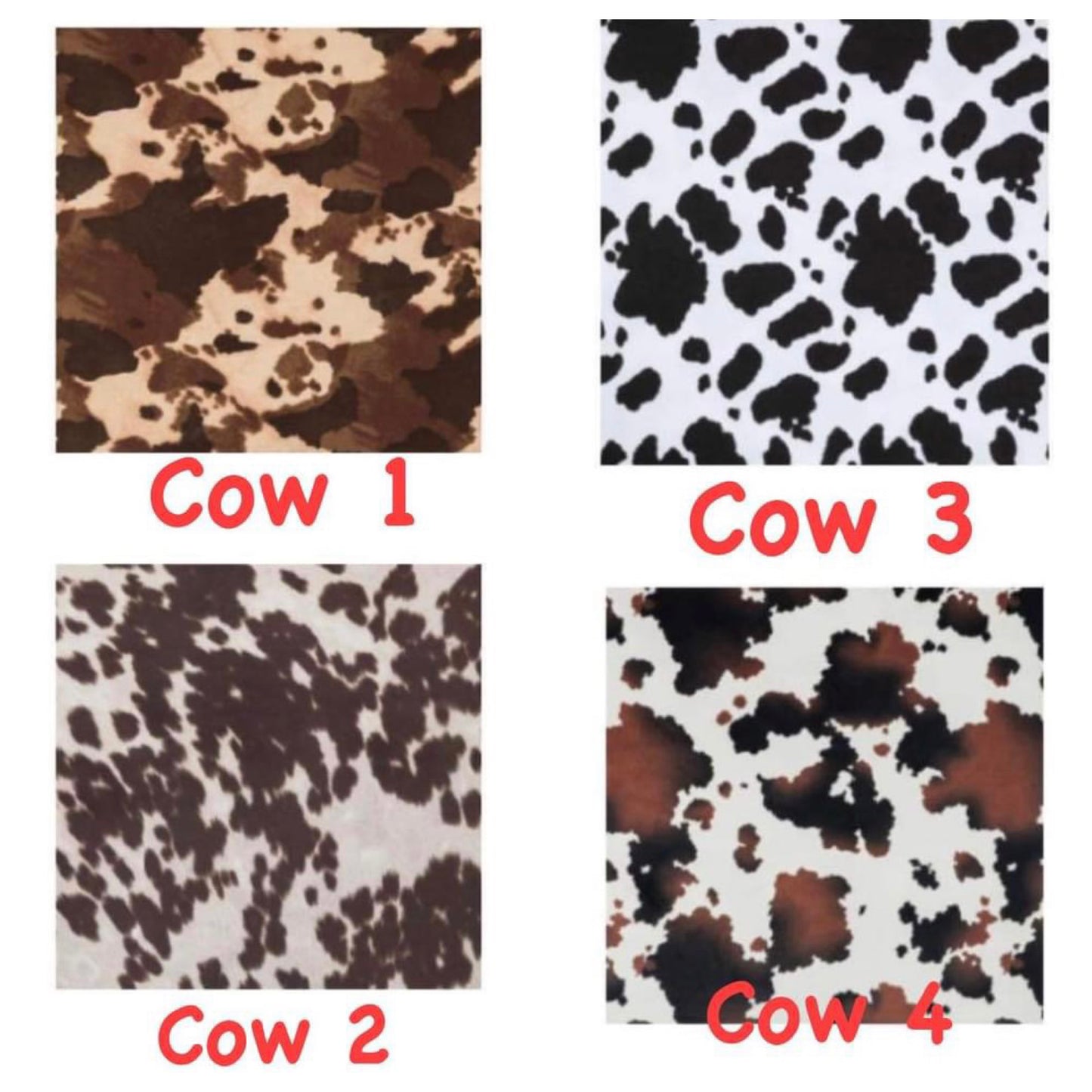 Faux Cow hide plaques