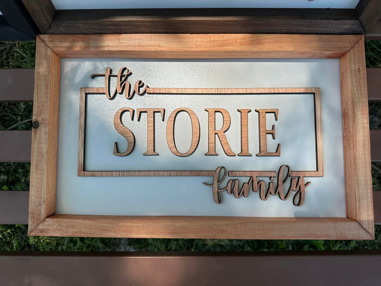 Framed Family last name Plaques