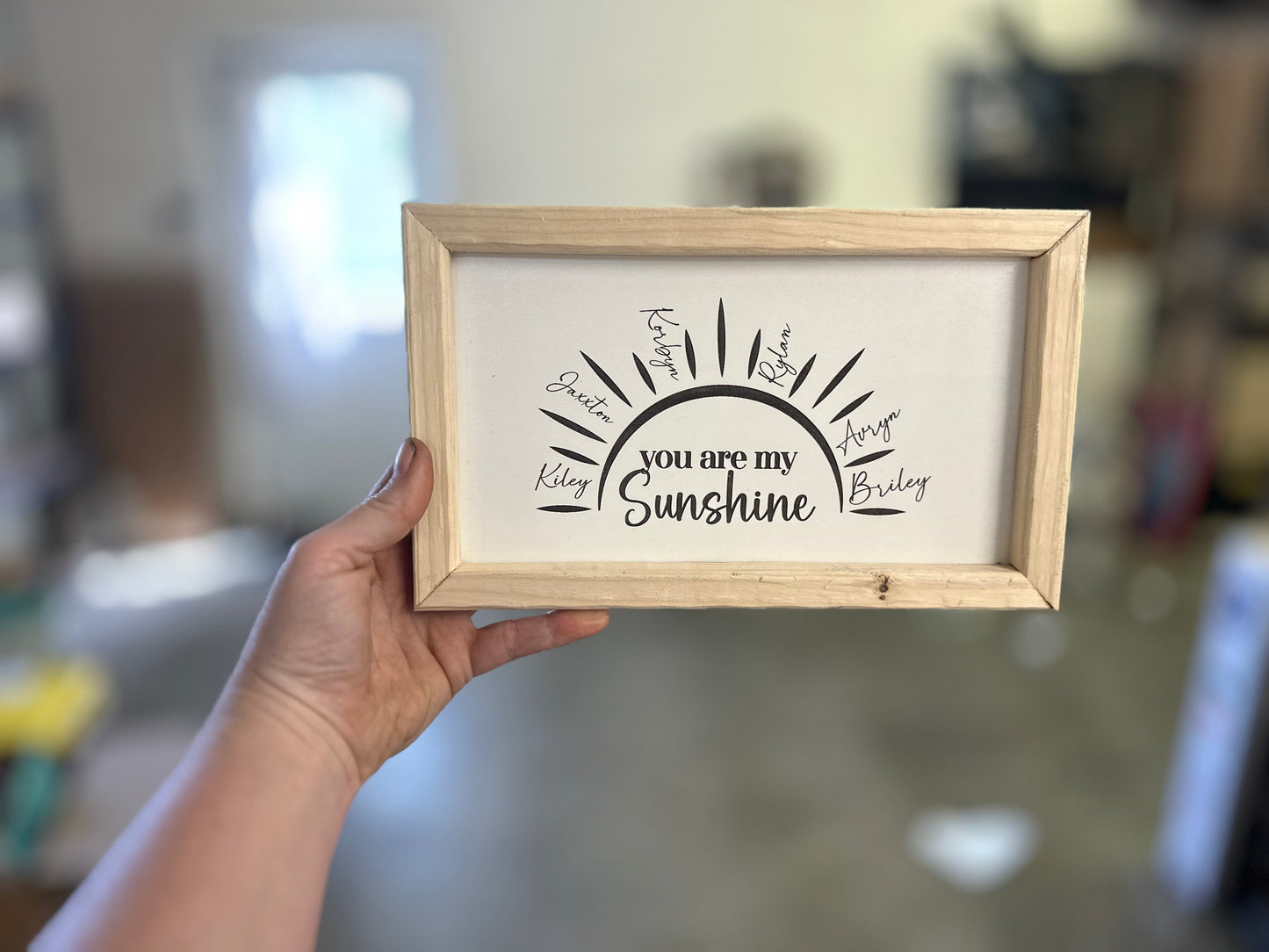 You are my sunshine plaque