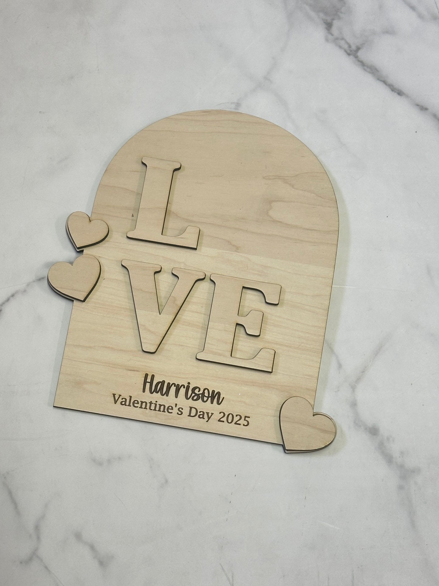 Valentine’s Day handprint DIY plaques