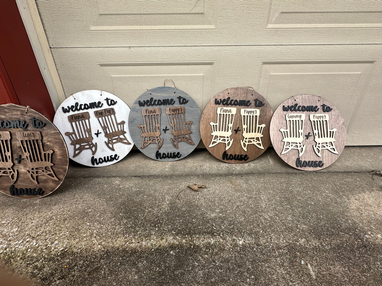 Welcome to grandparents house door hangers