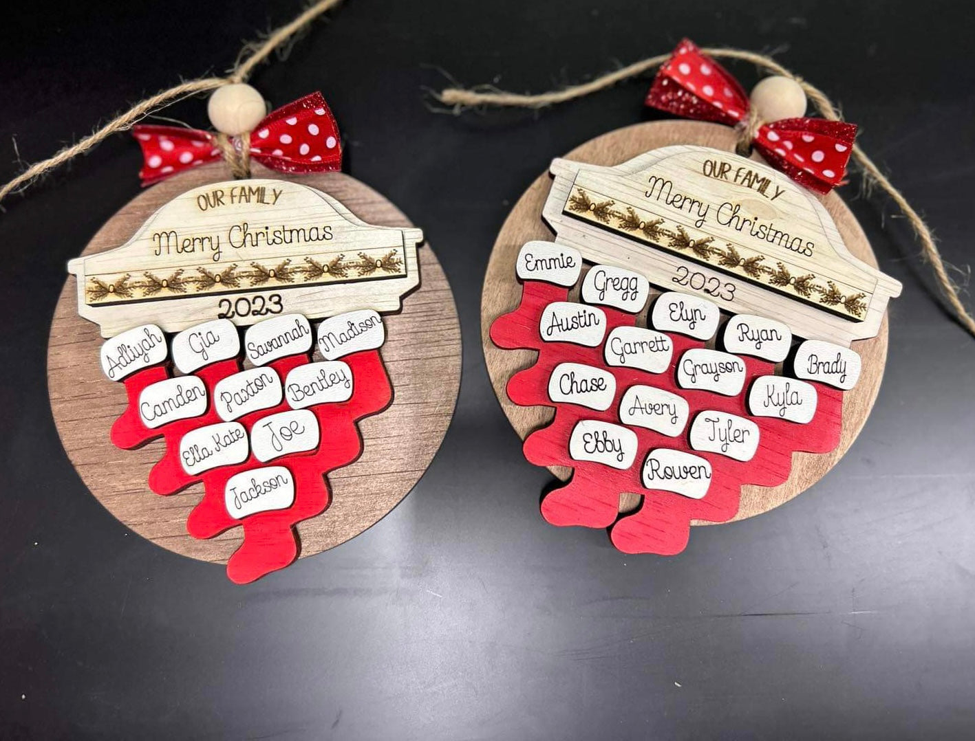 fireplace mantle stocking ornament