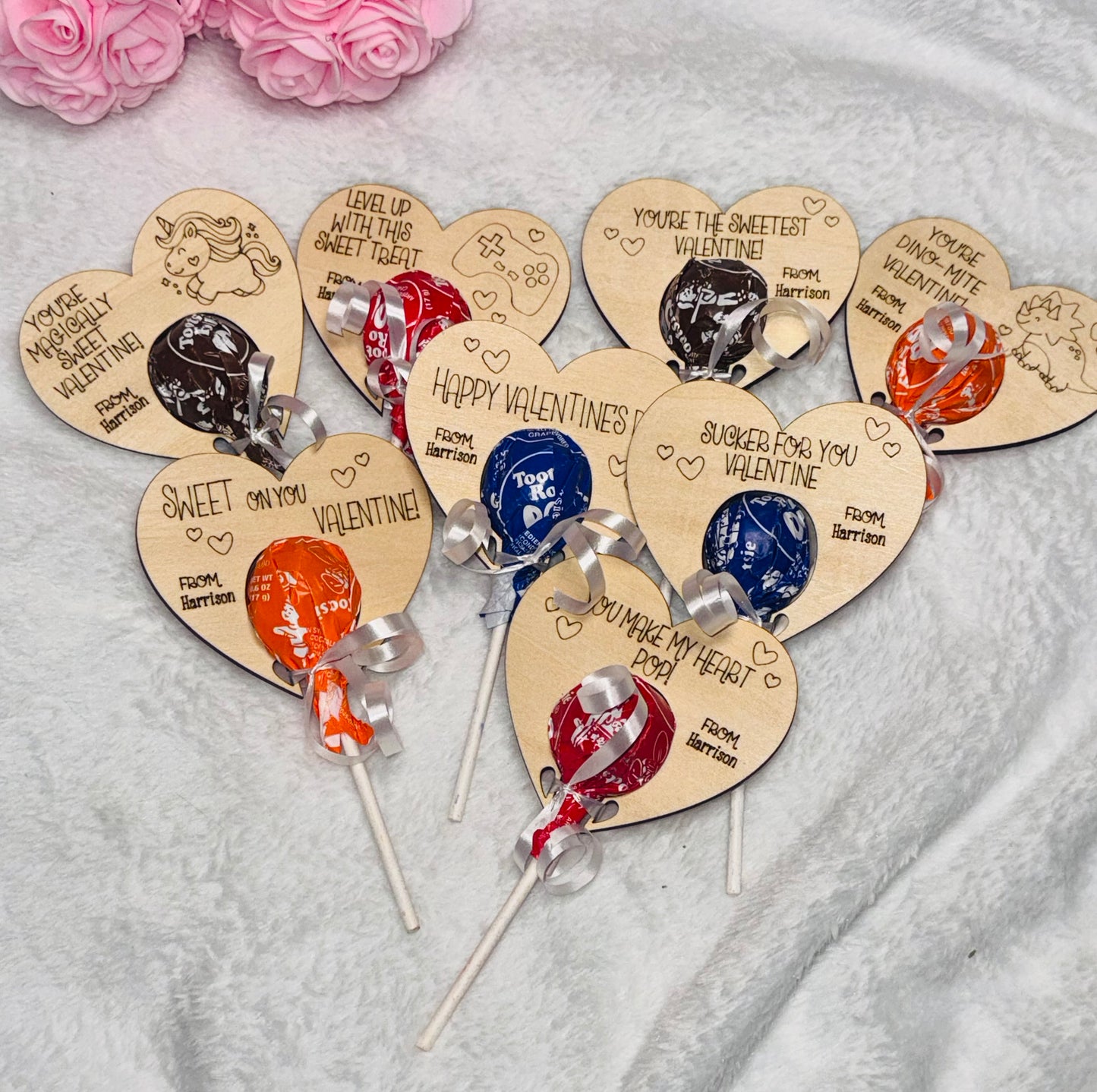 Valentine’s Day sucker holders