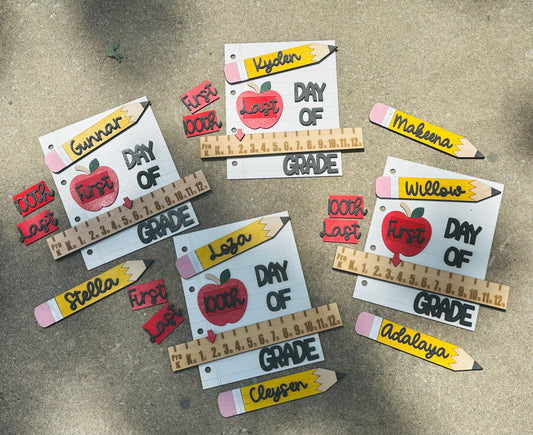 Back to School interchangeable photo prop-
