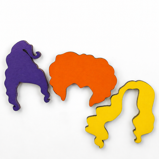 Hocus Pocus wooden magnet 3pc set