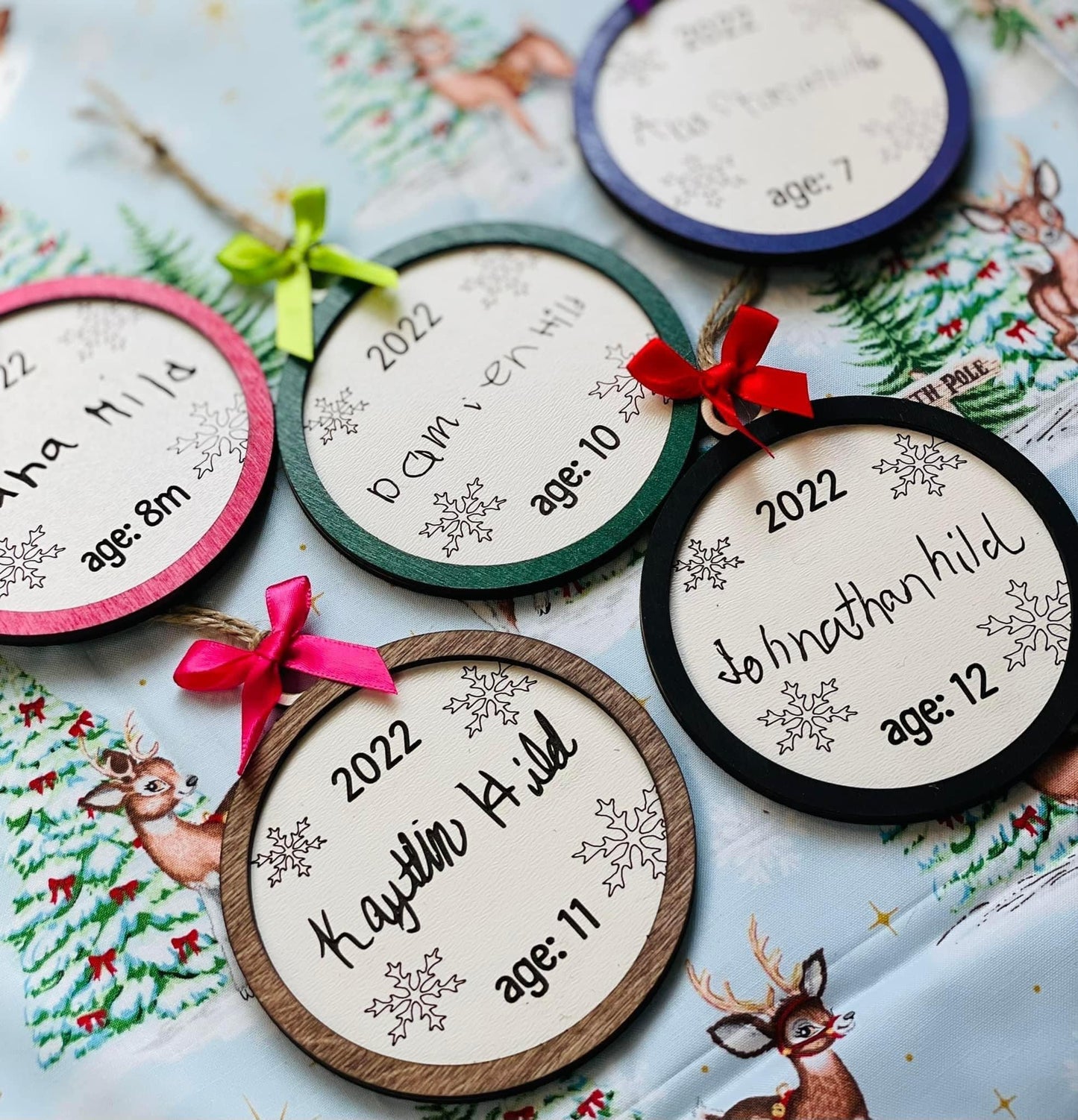 handwritten signature ornaments!