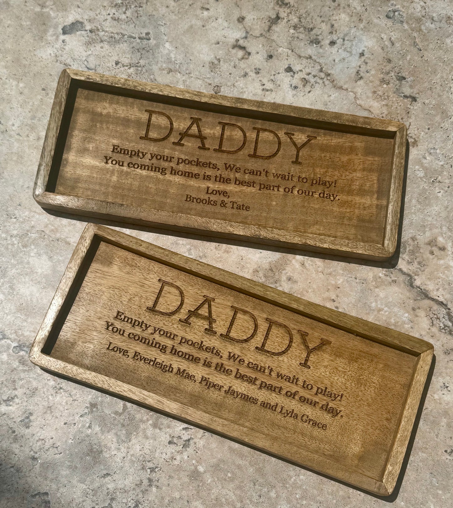 Empty your pockets trinket trays
