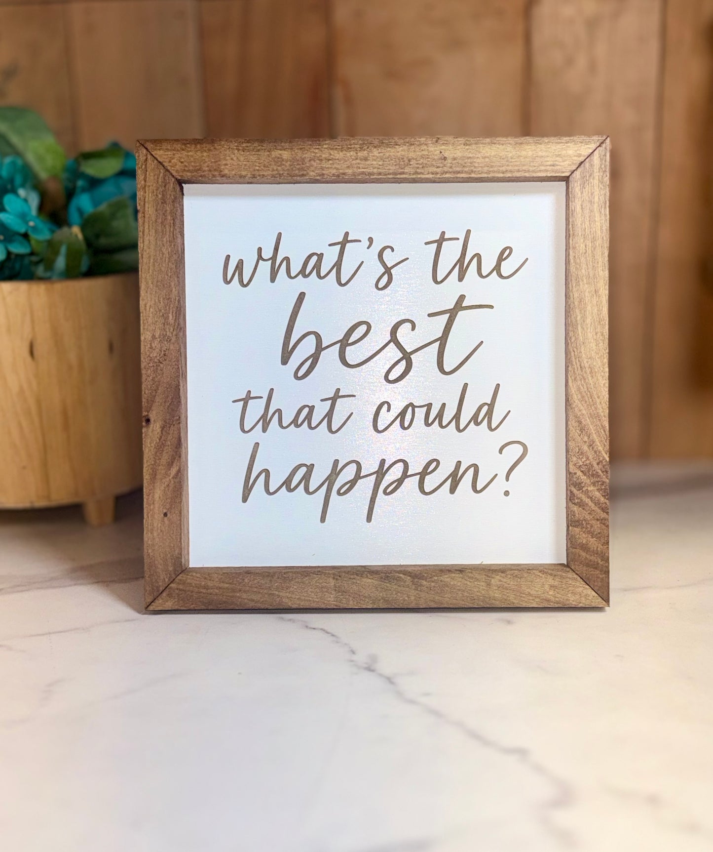 Positive quote plaques