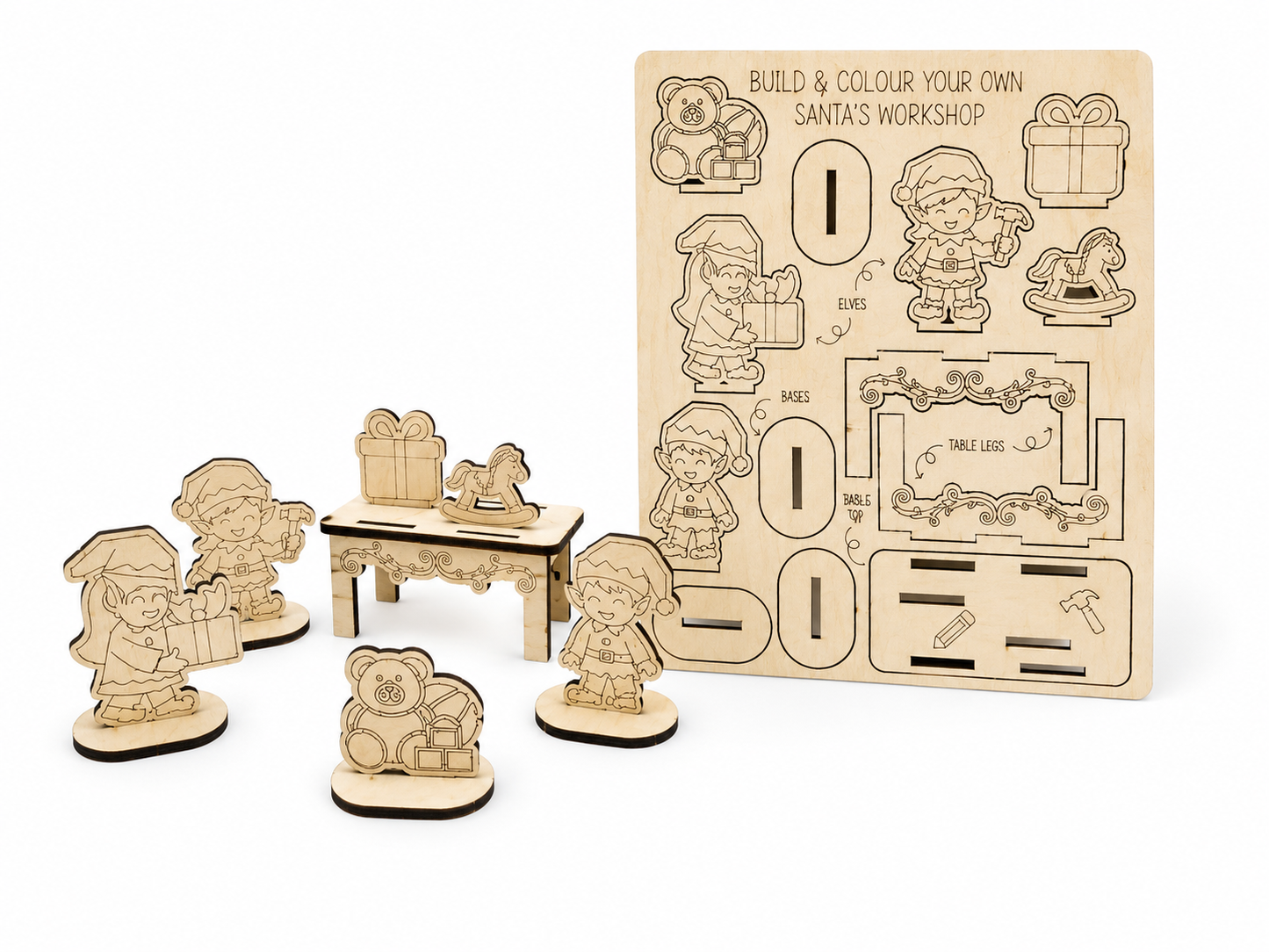 Santa’s Workshop Pop-Out Color Kit