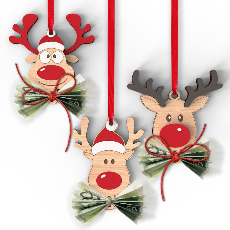 Reindeer Cash Holder ornaments