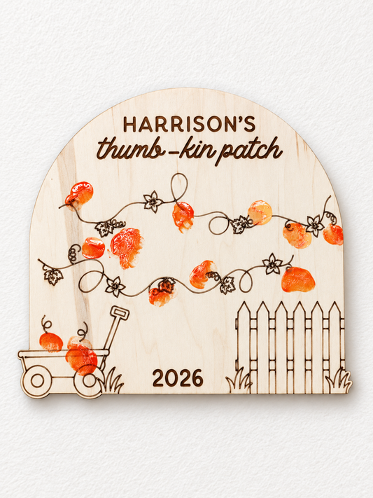 Thumb-kin patch thumbprint board