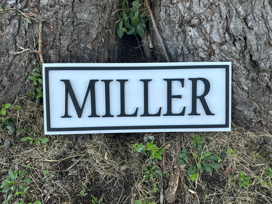 Street sign style name plaque
