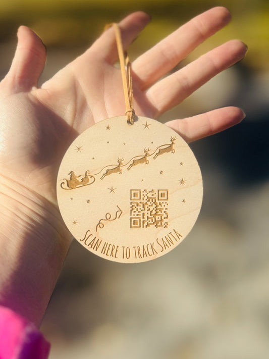 Santa tracking ornament