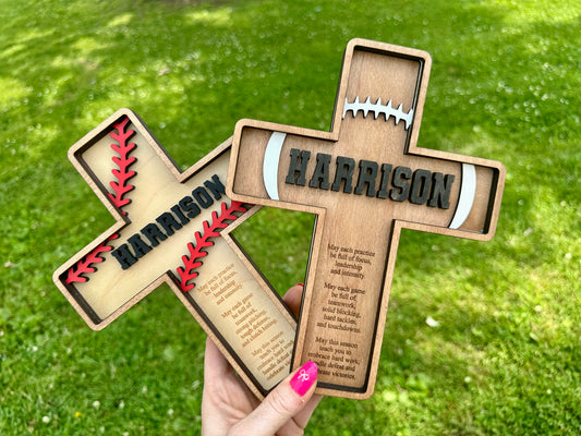 Sports prayer cross