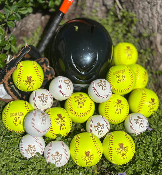 Laser engraved ⚾️ baseball & 🥎 softball