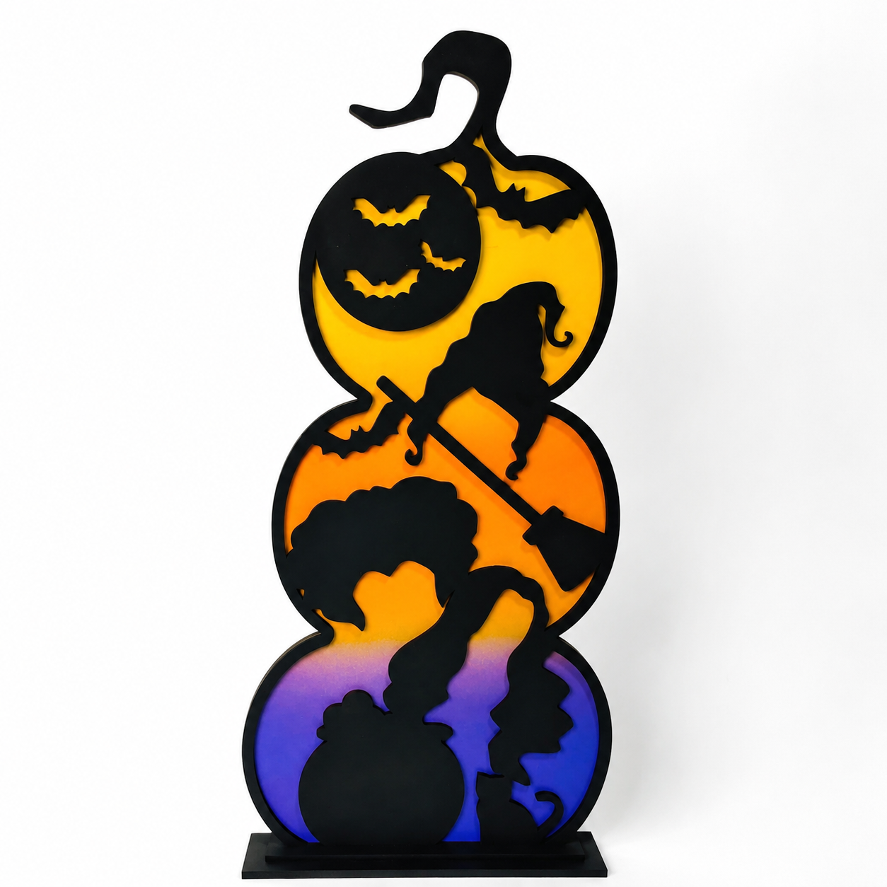 Halloween Themed stacked pumpkins