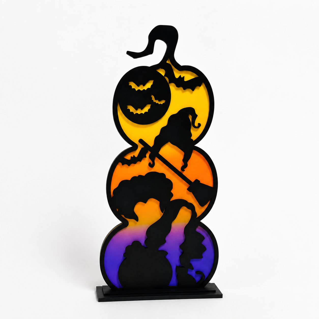 Halloween Themed stacked pumpkins