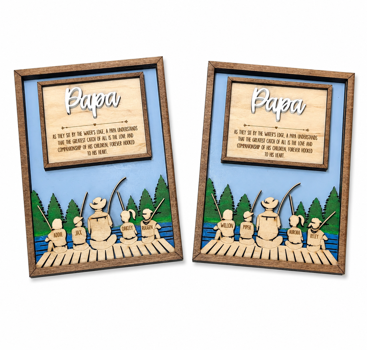 Fishing with dad plaque