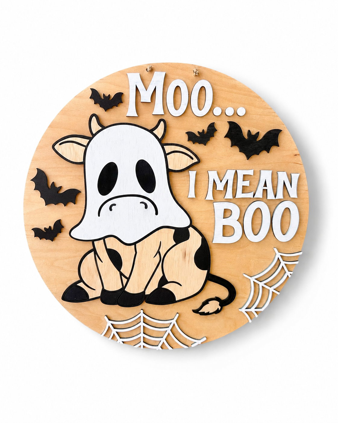 Moo… I mean Boo 16” door hanger