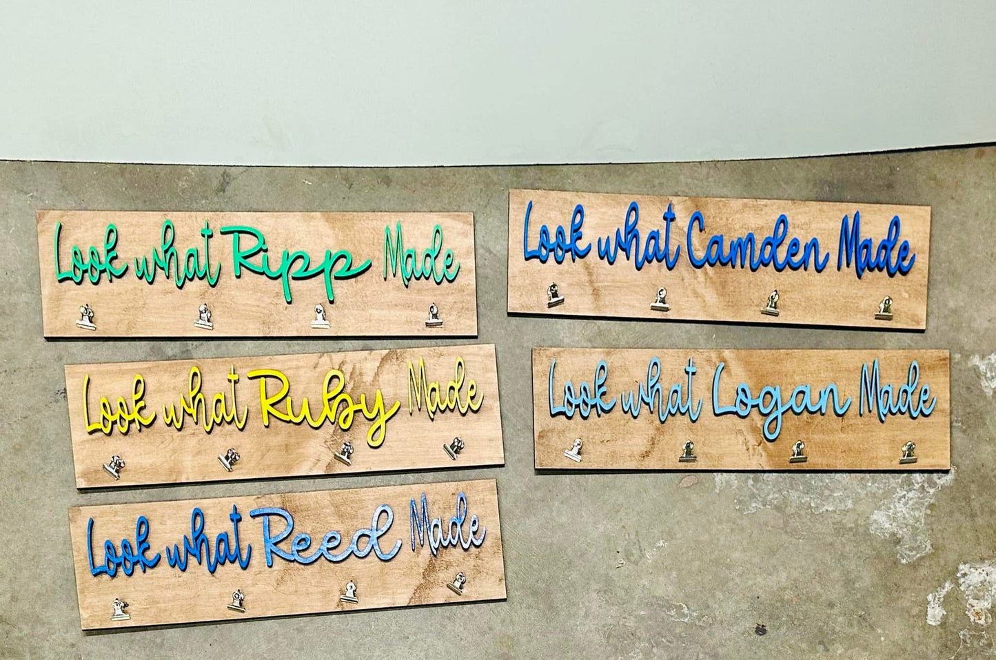 Look what I made artwork plaques