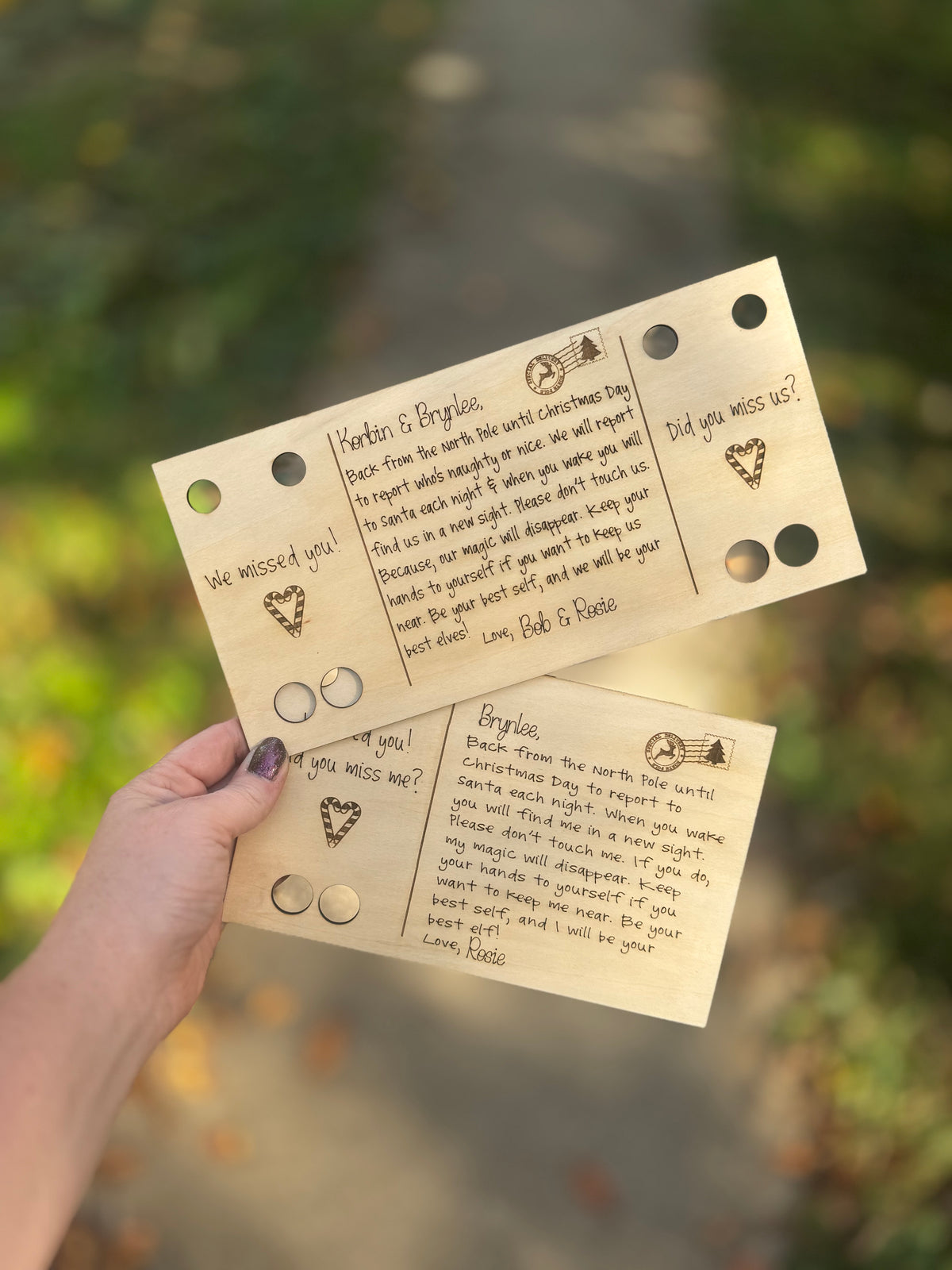 Elf welcome back cards
