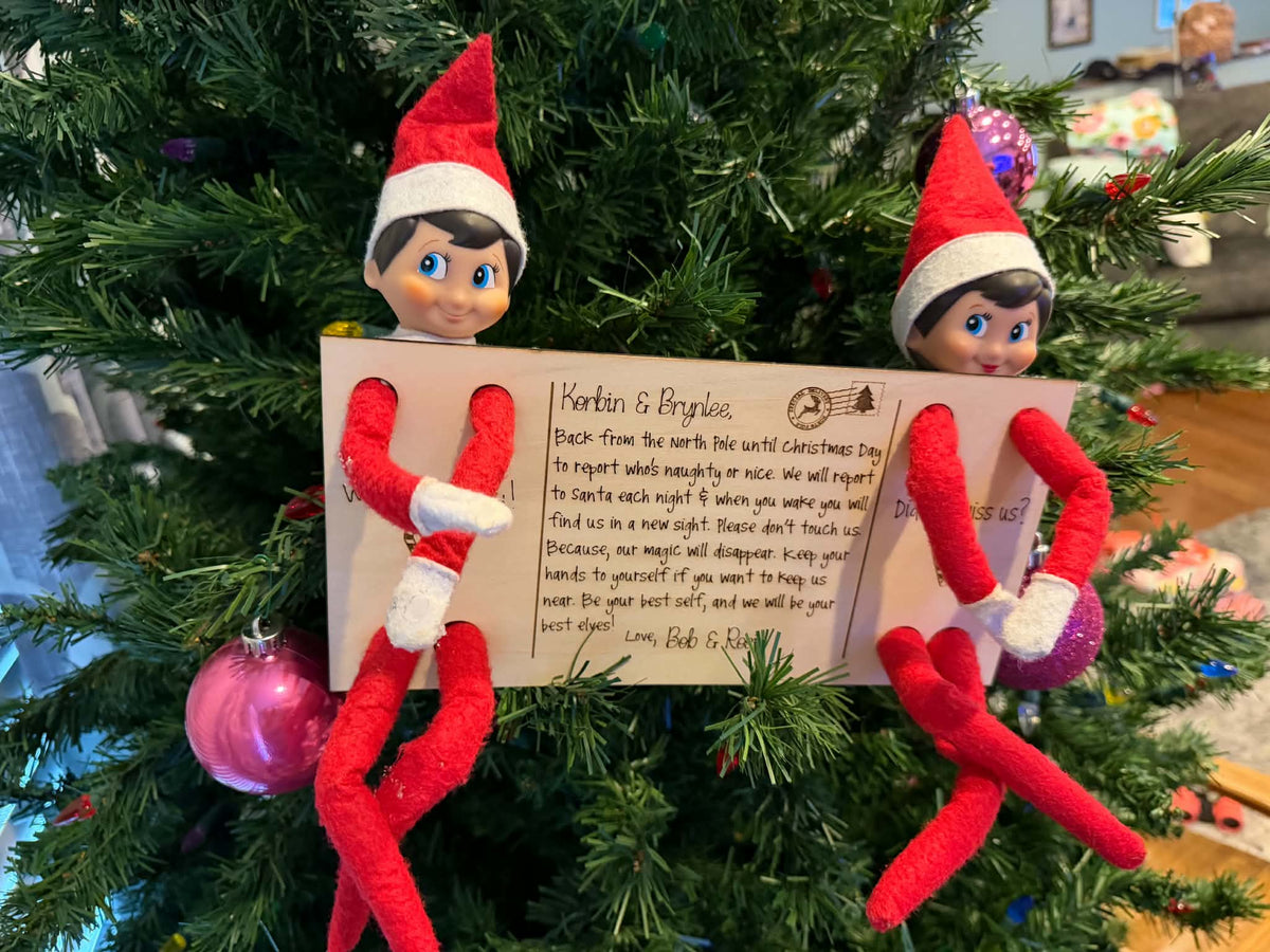 Elf welcome back cards