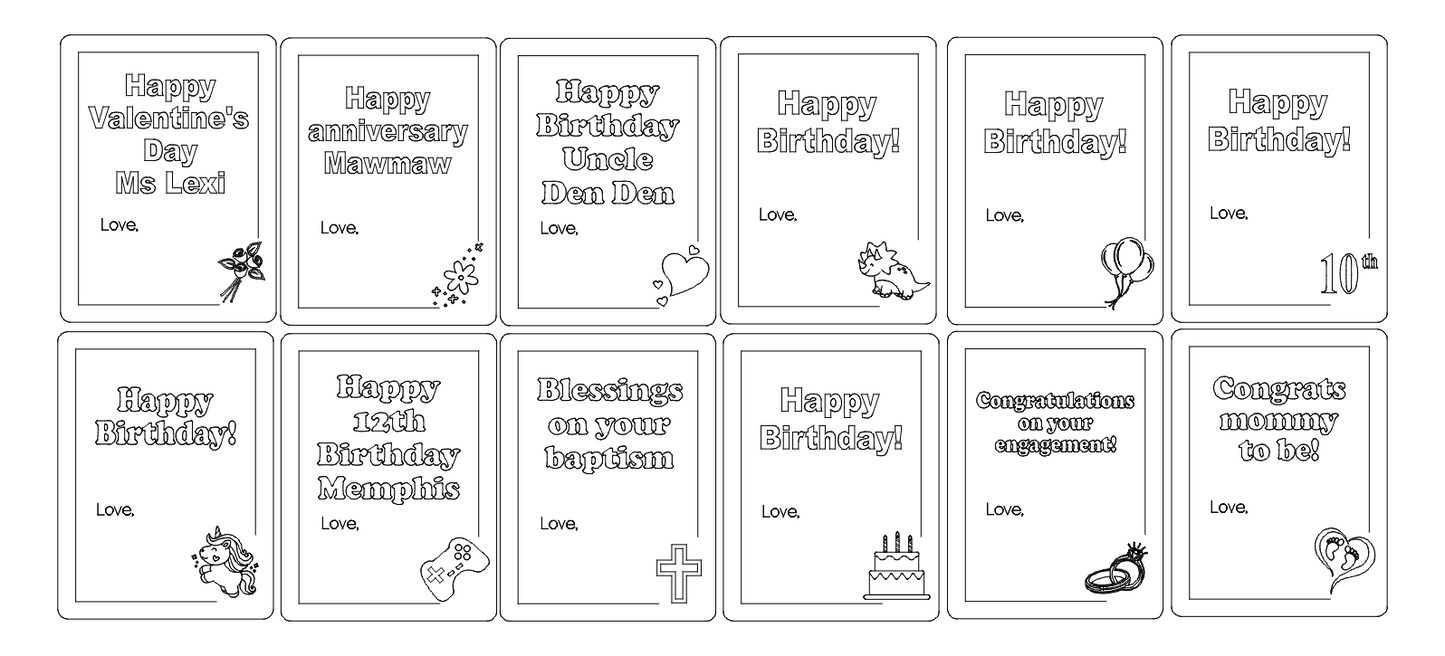 DIY greeting cards